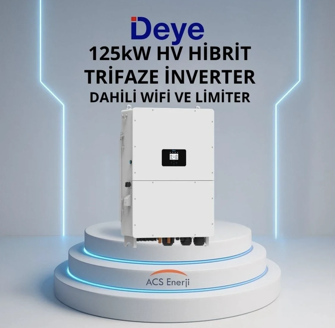 Deye 125kW HV Hibrit Trifaze İnverter