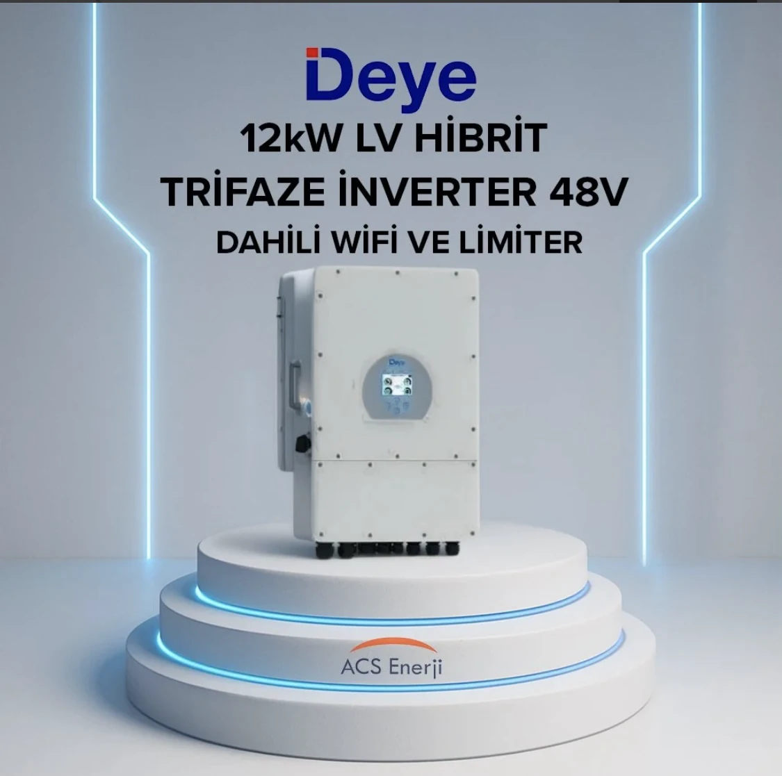 Deye 12kW Trifaze Hibrit İnverter