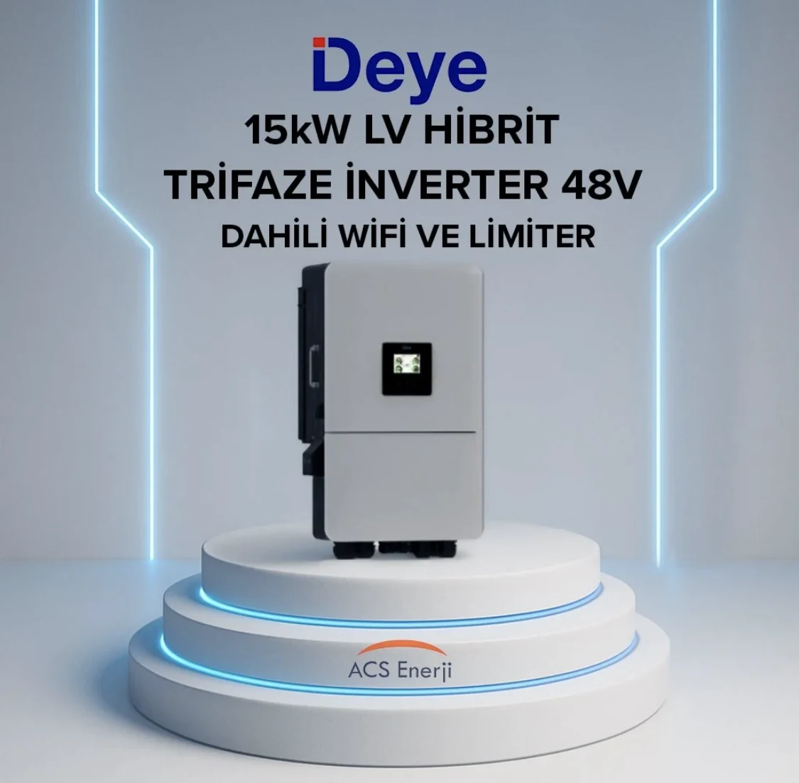 Deye 15kW LV Hibrit Trifaze 48V