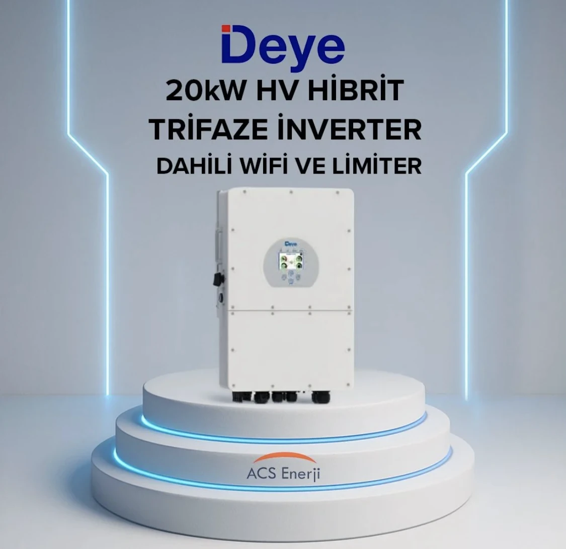 Deye 20kW Trifaze Hibrit İnverter