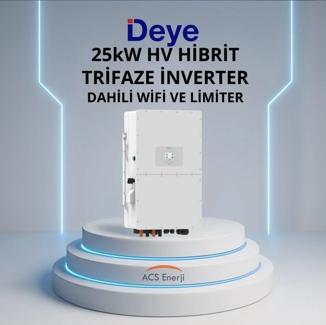 Deye 25kW HV Hibrit Trifaze İnverter