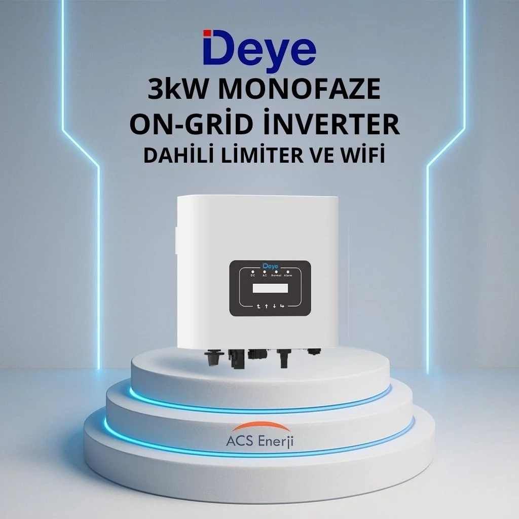 Deye 3kW Monofaze On-Grid İnverter