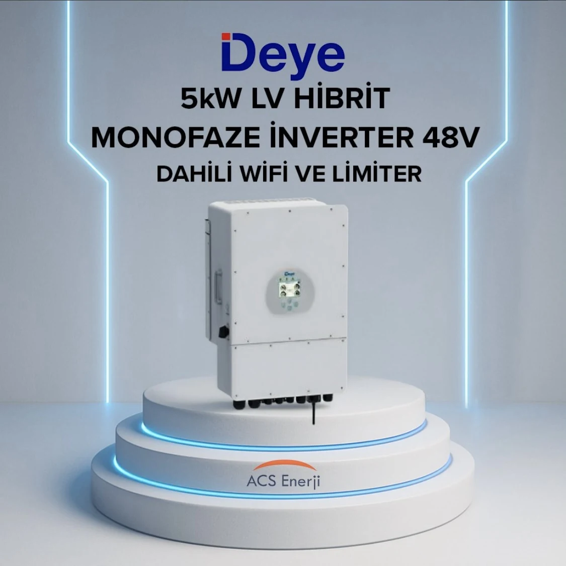 Deye 5kW LV Hibrit Monofaze 48V
