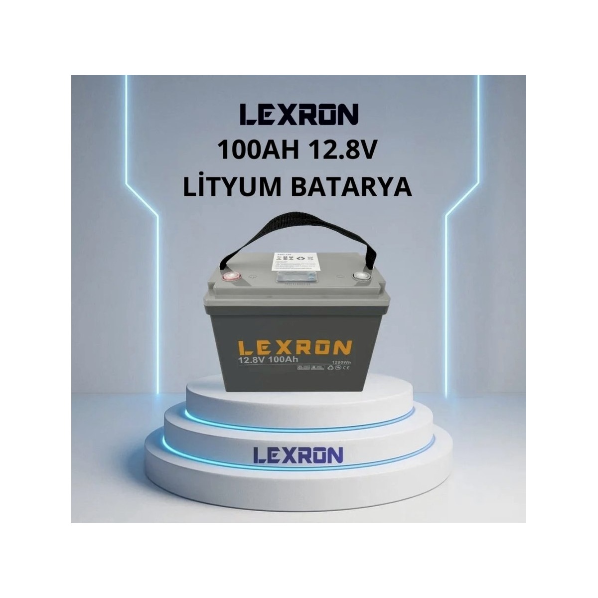 Lexron 100Ah 12.8V LiFePO₄ Lityum Akü