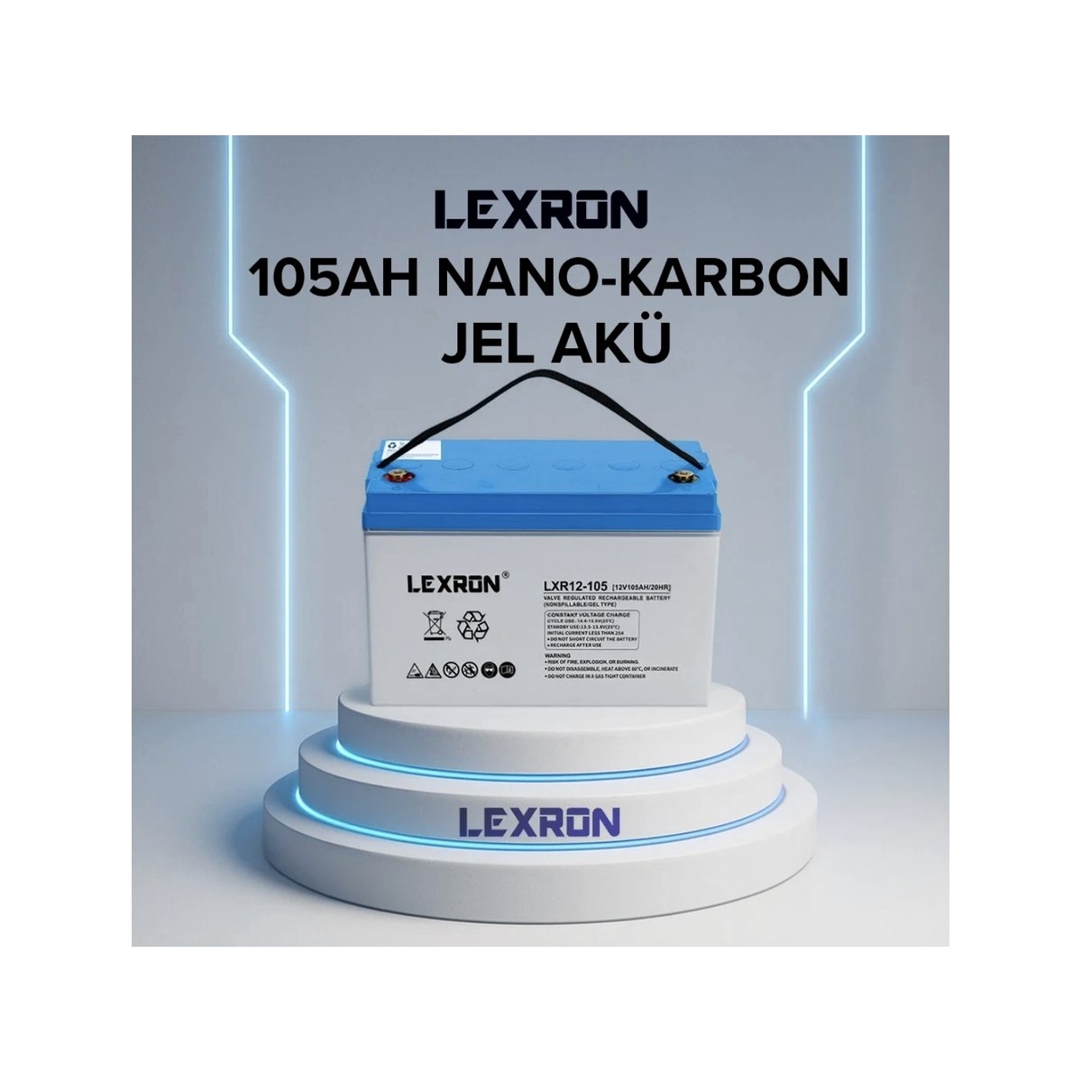Lexron 105 Ah Nano Karbon Jel Aku