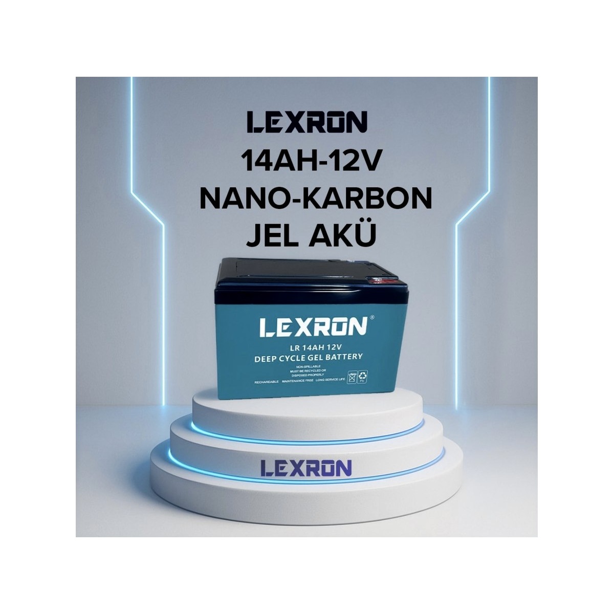 Lexron 14 Ah 12 V Nano Karbon Jel Aku