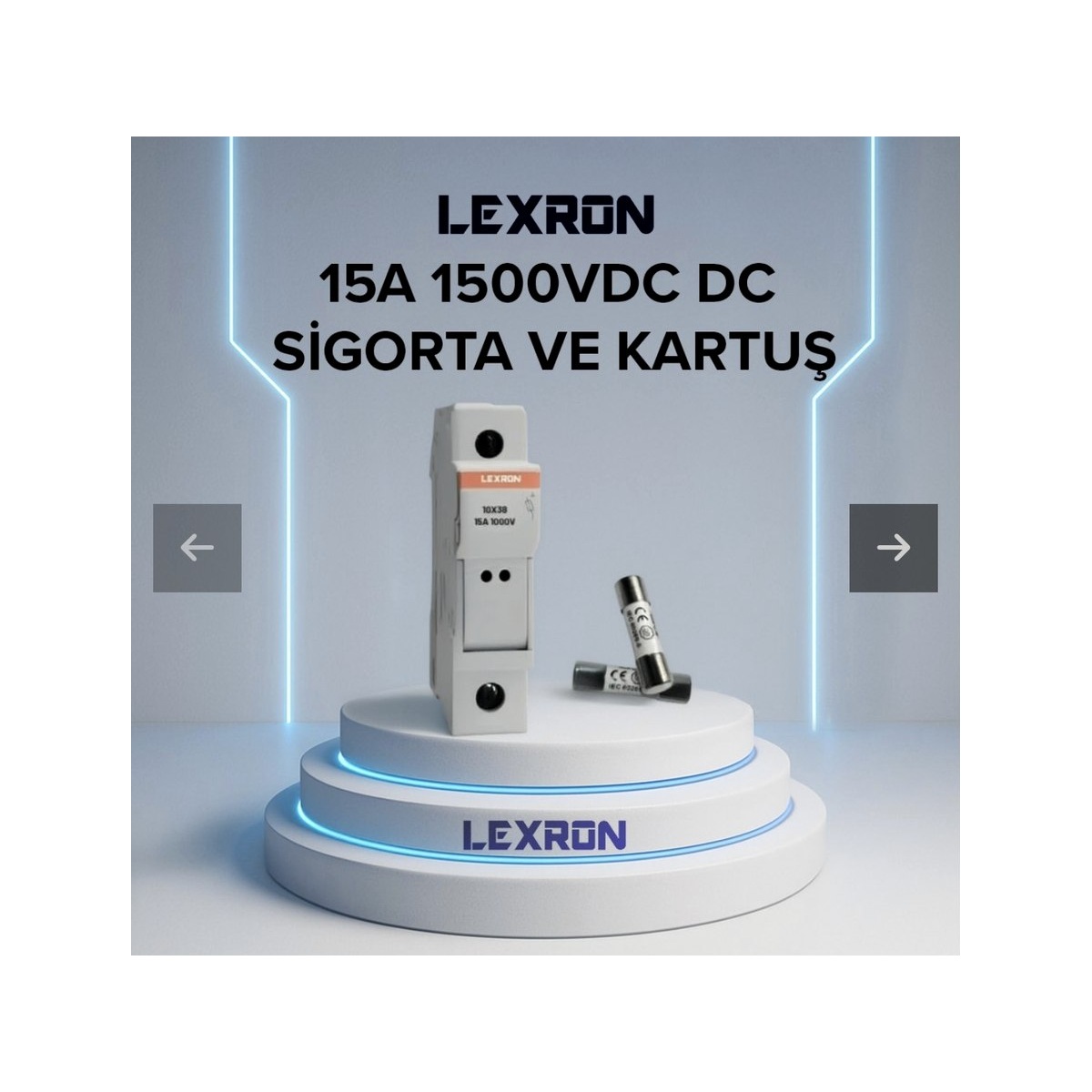 Lexron 15a 1500vdc Dc Sigorta Ve Kartus