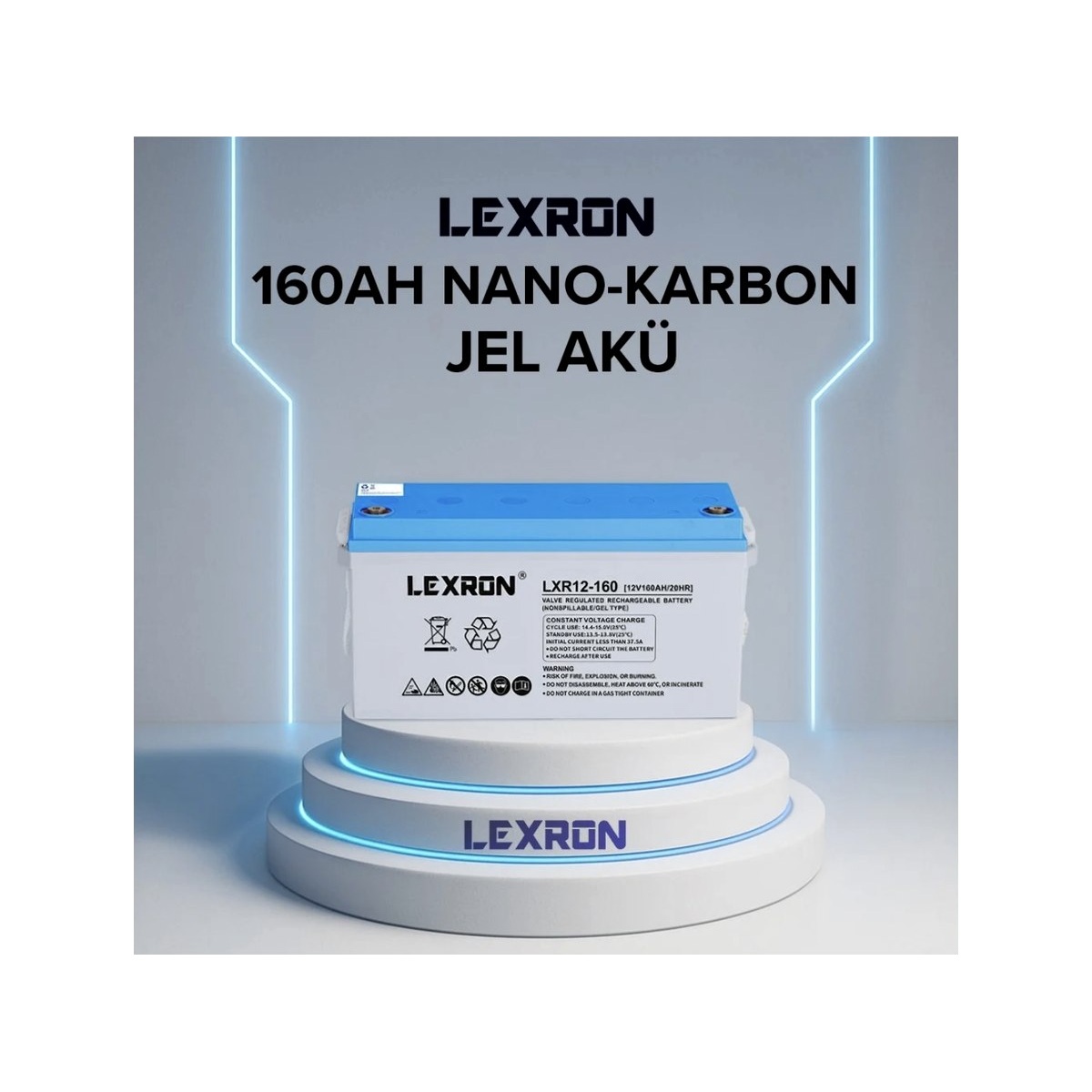 Lexron 160 Ah Nano Karbon Jel Aku