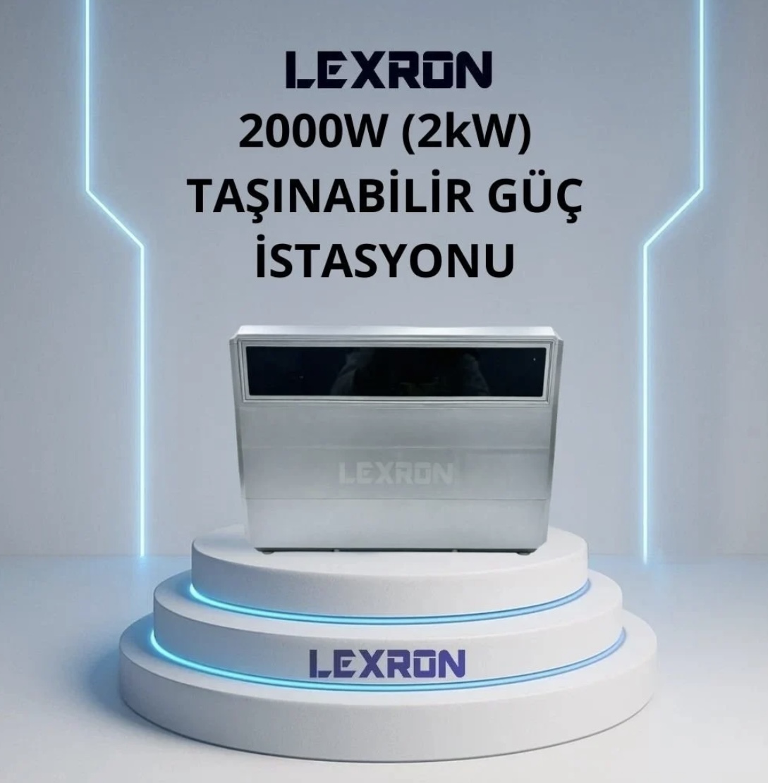 Lexron 2000W (2kW) Taşınabilir Güç İstasyonu