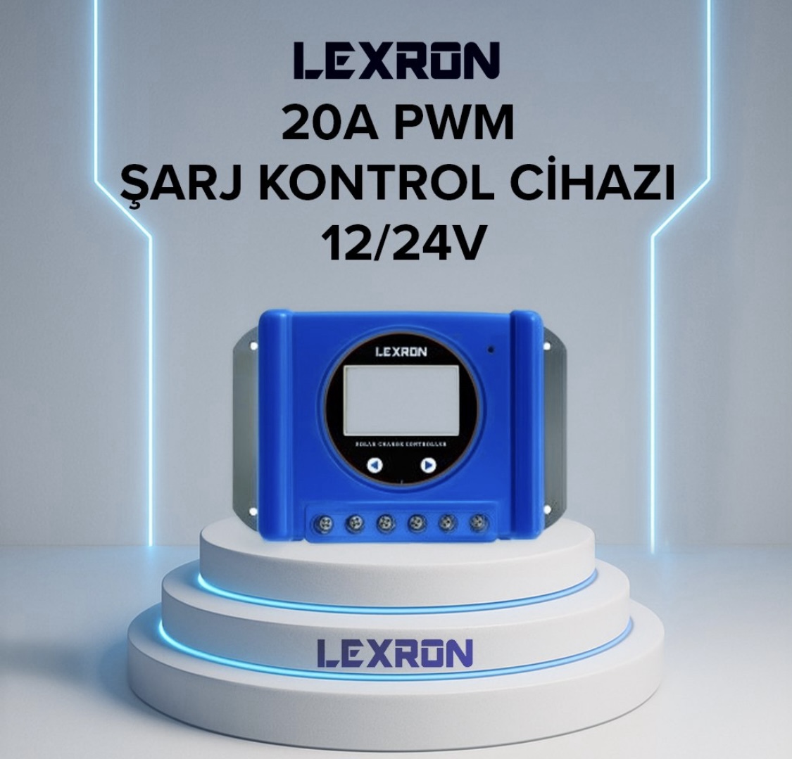 Lexron 20A PWM Şarj Kontrol Cihazı