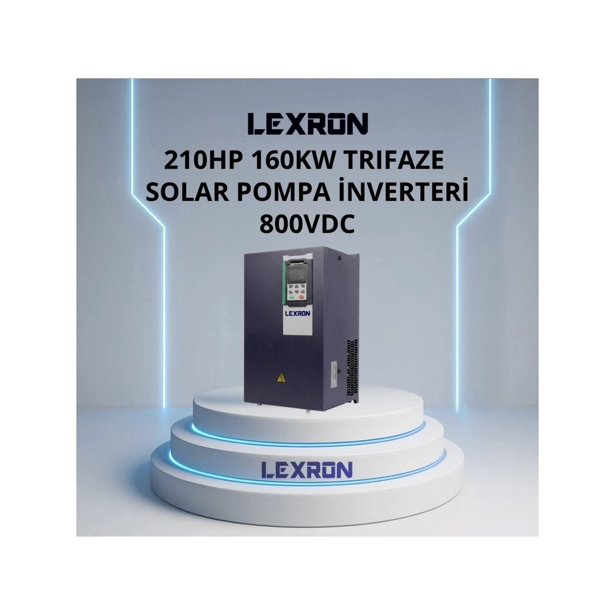 Lexron 210 HP 160 kW Trifaze Solar Pompa Inverteri 800vdc