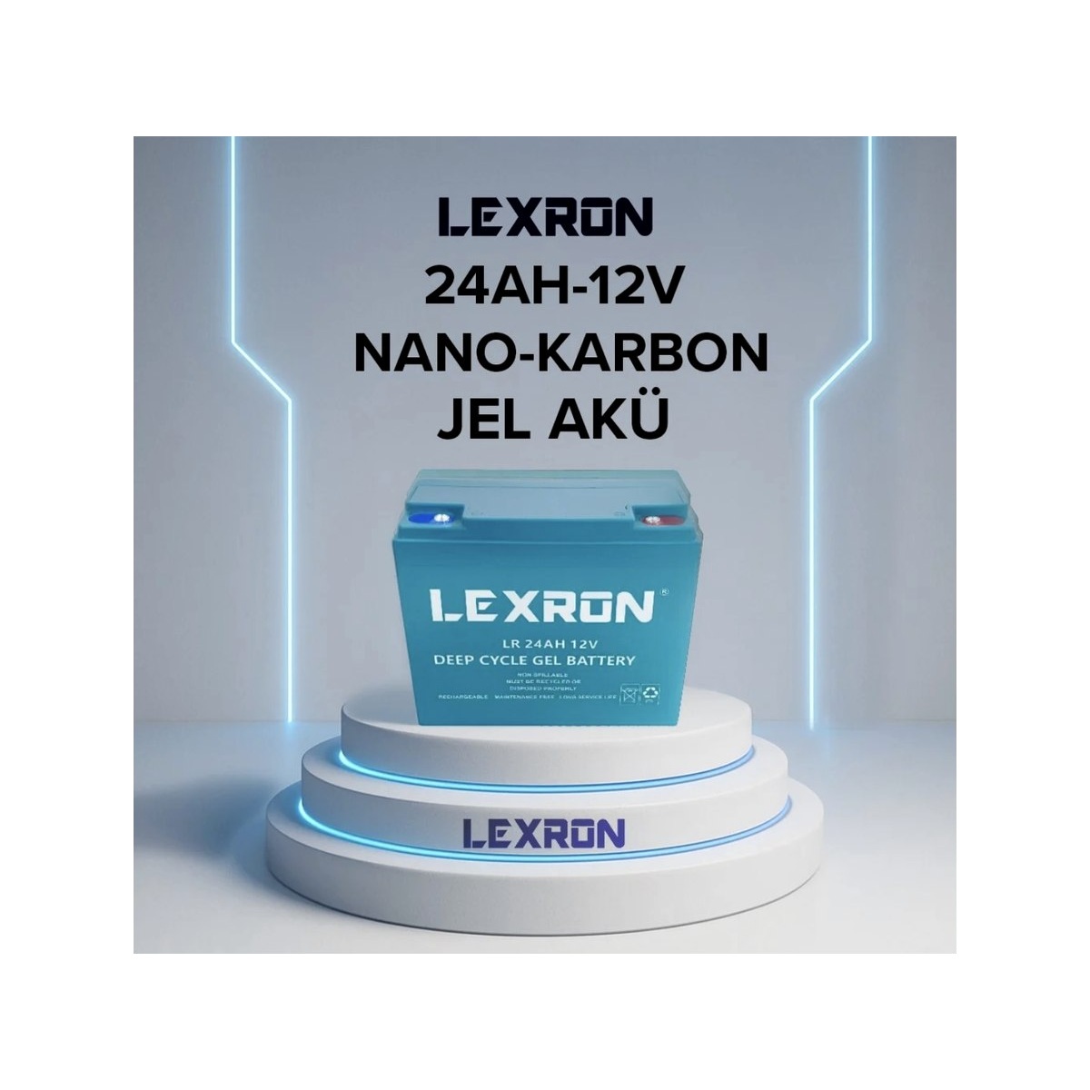 Lexron 24 Ah 12 V Nano Karbon Jel Aku
