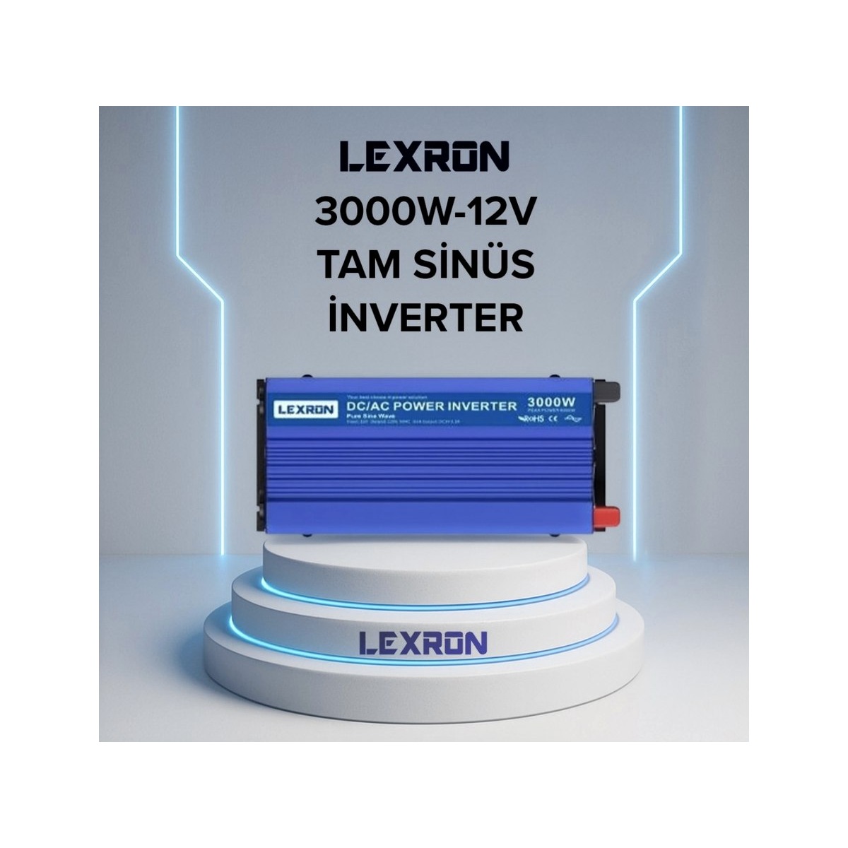 Lexron 3000W 12V Tam Sinüs İnverter