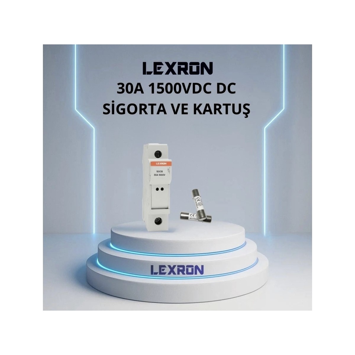 Lexron 30a 1500vdc Dc Sigorta Ve Kartus