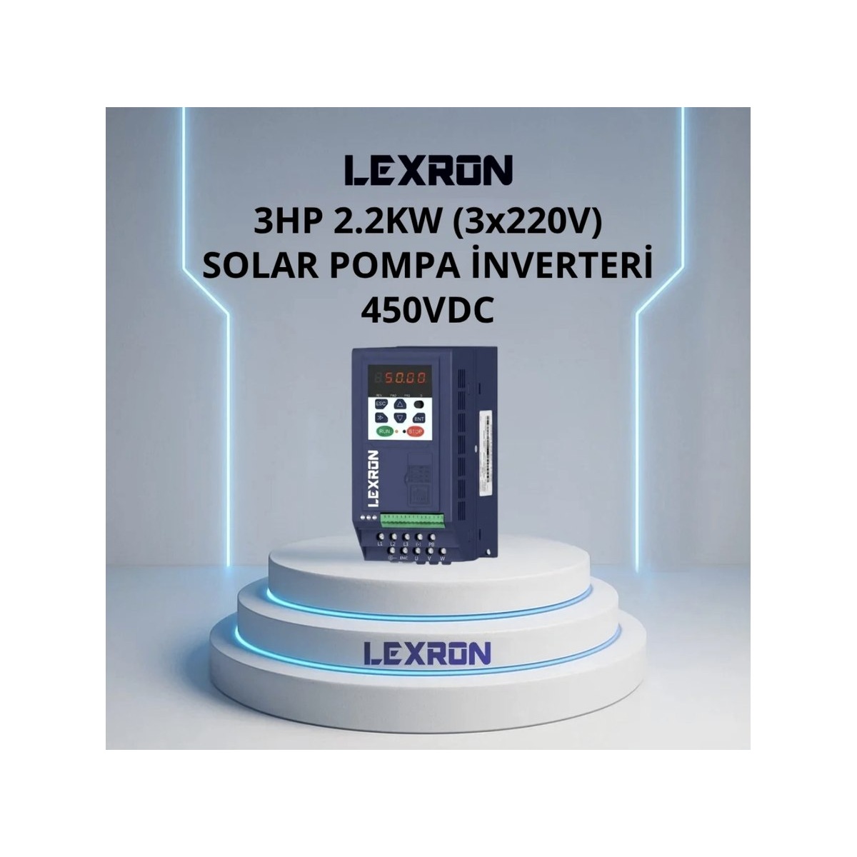 Lexron 3 HP 2 2 kW 3x220v Solar Pompa Inverteri 450vdc