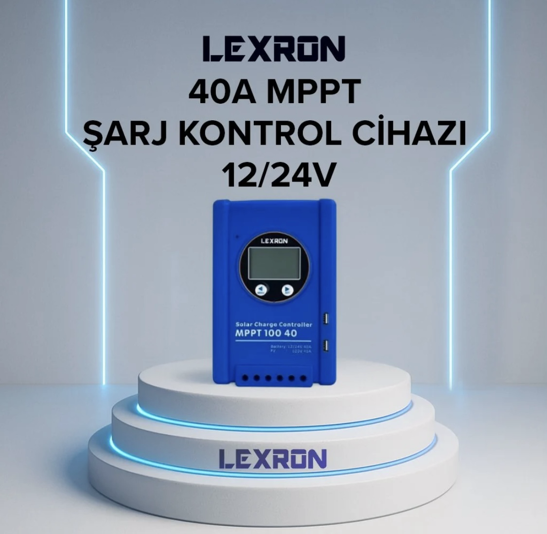 Lexron 40A MPPT Şarj Kontrol Cihazı