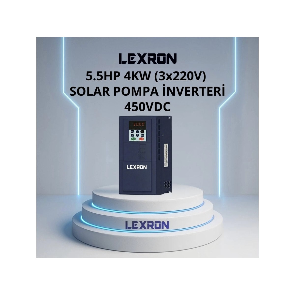 Lexron 5 5 HP 4 kW 3x220v Solar Pompa Inverteri 450vdc