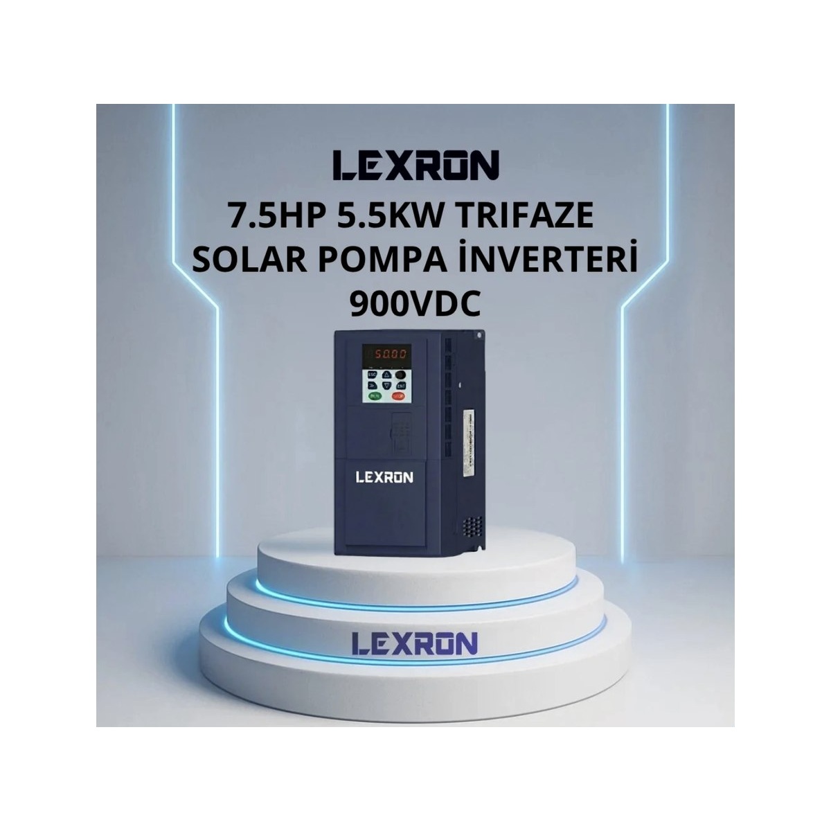 Lexron 7 5 HP 5 5 kW Trifaze Solar Pompa Inverteri 900vdc