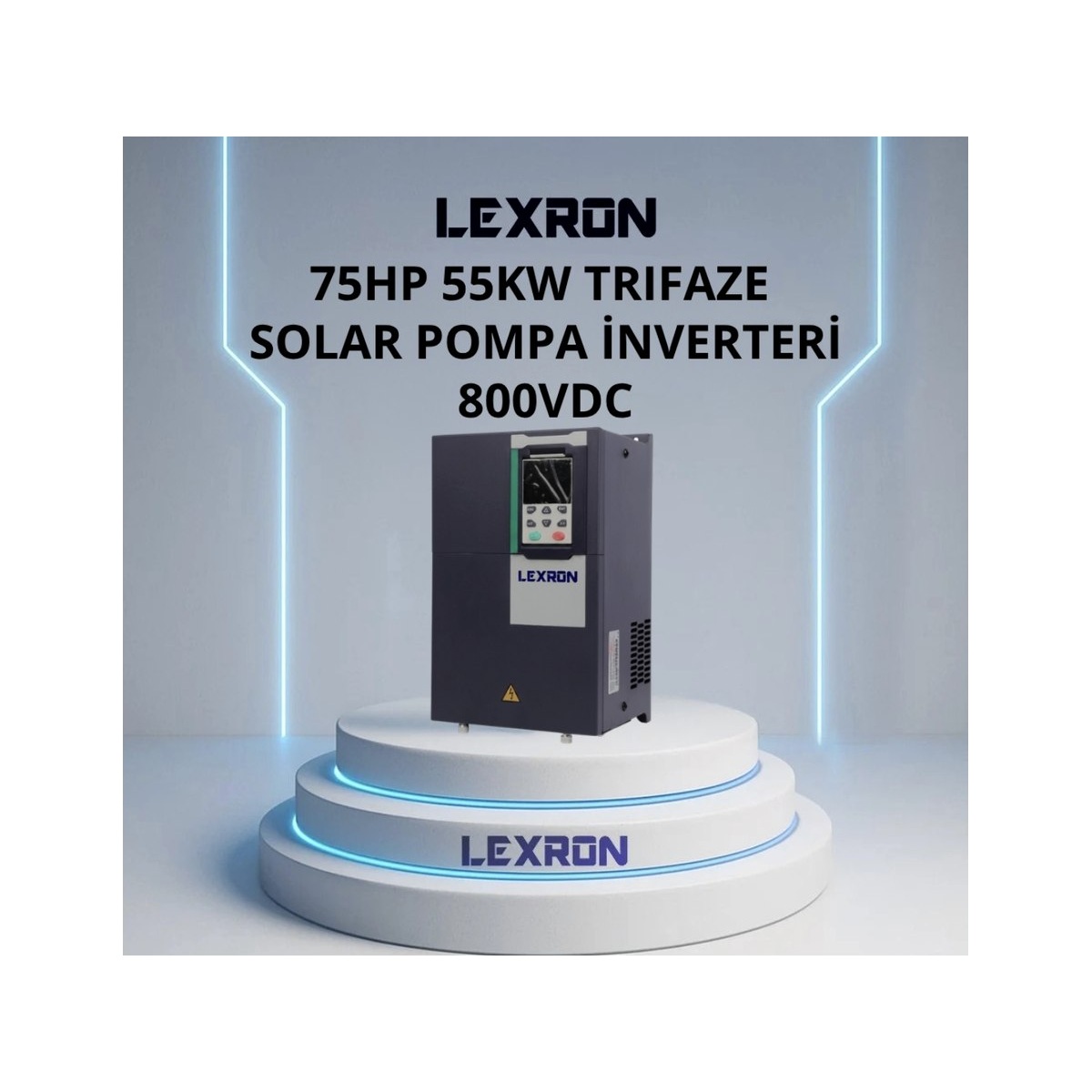Lexron 75 HP 55 kW Trifaze Solar Pompa Inverteri 800vdc