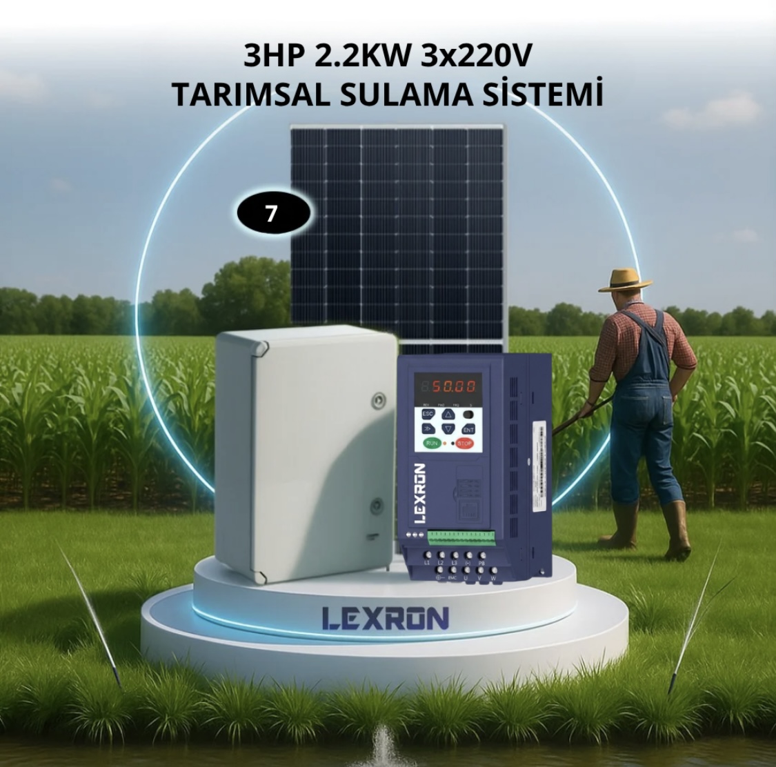 3HP 2.2kW (3x220V) Tarımsal Sulama Paketi
