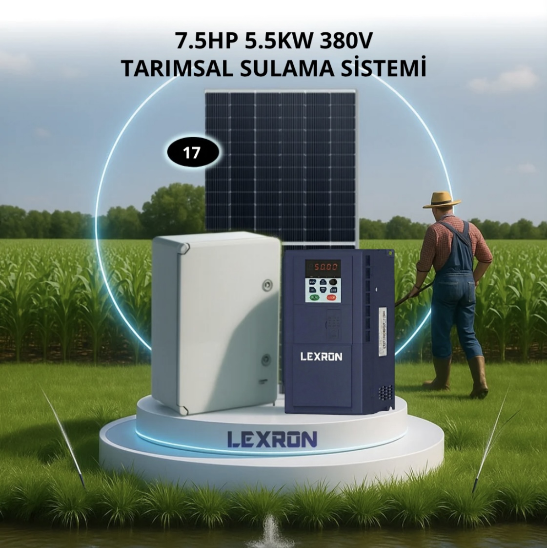 7.5HP 5.5kW (380V) Tarımsal Sulama Paketi
