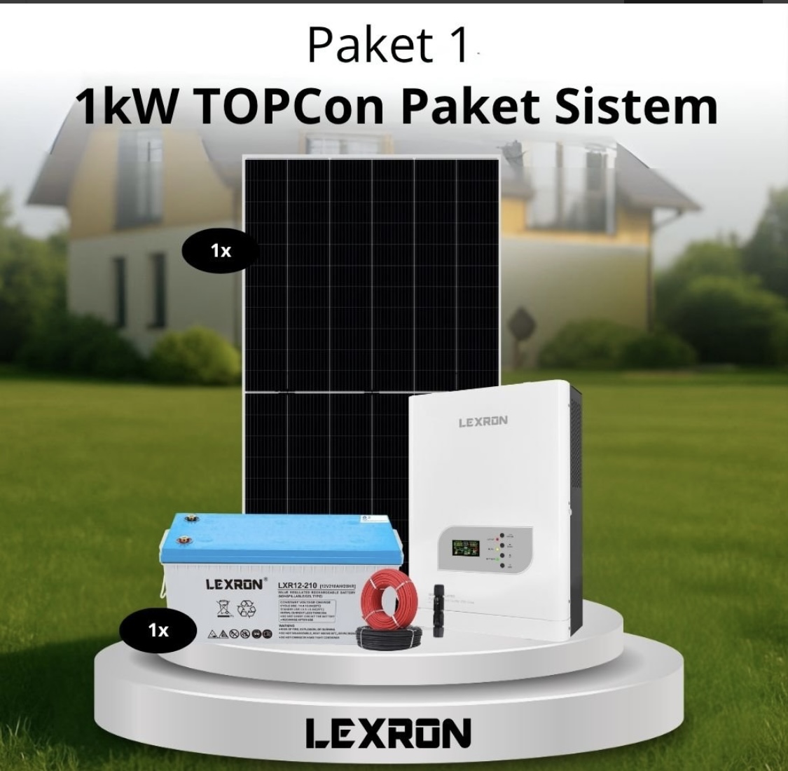 1kW TOPCon Bağ Evi Paket Sistemi (Paket 1)