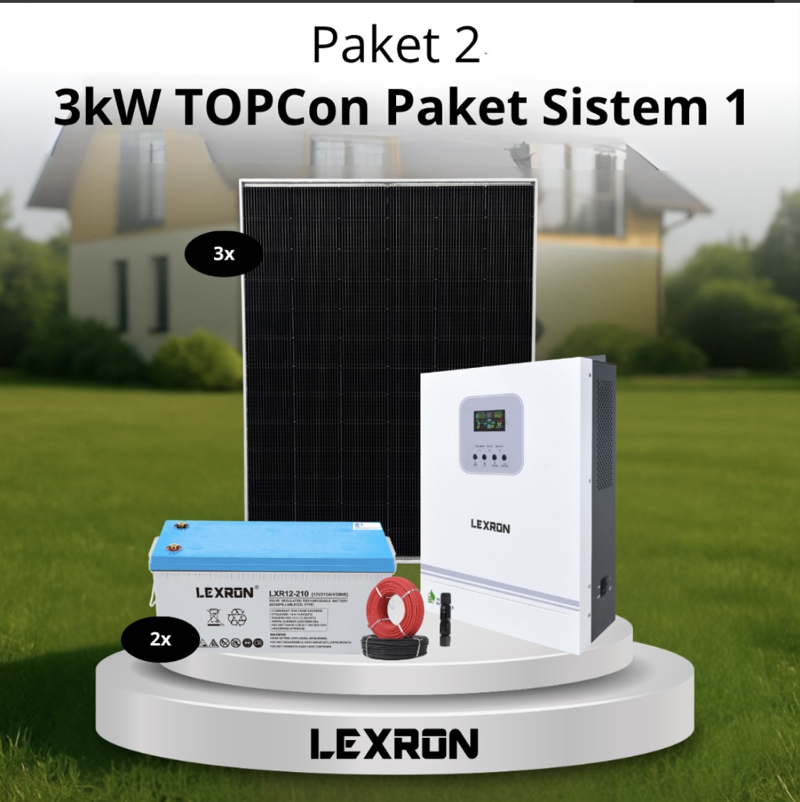 3kW TOPCon Bağ Evi Paket Sistemi 1 (Paket 2)