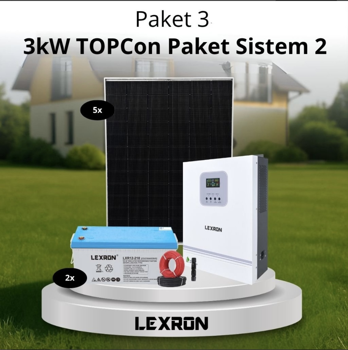 3kW TOPCon Bağ Evi Paket Sistemi 2 (Paket 3)