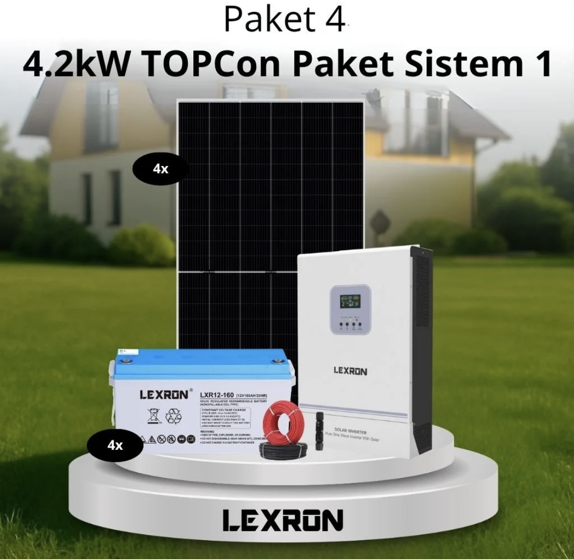 4.2kW TOPCon Bağ Evi Paket Sistemi 1 (Paket 4)