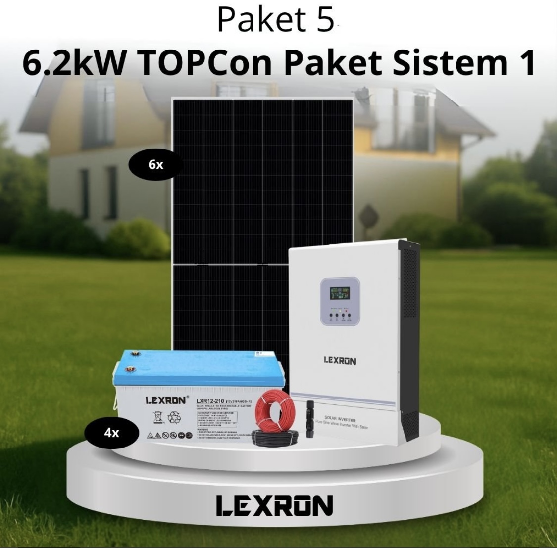 6.2kW TOPCon Bağ Evi Paket Sistemi 1 (Paket 5)