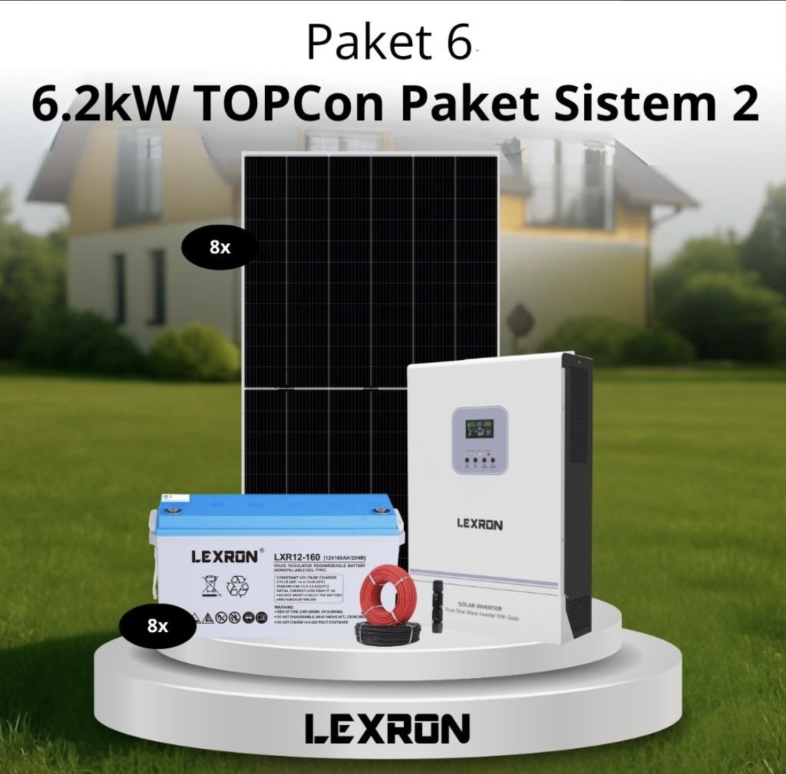 6.2kW TOPCon Bağ Evi Paket Sistemi 2 (Paket 6)