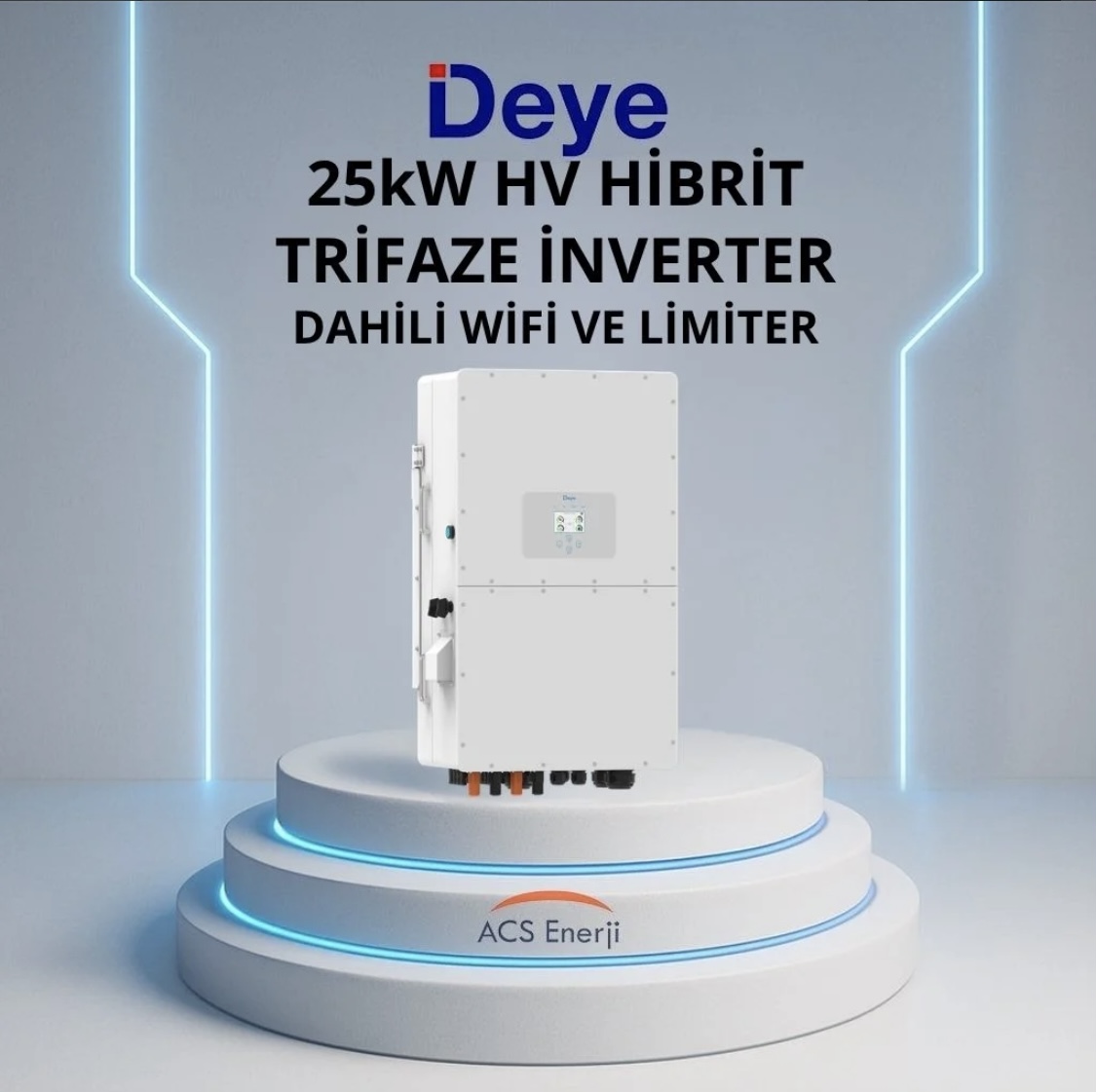 Deye 25kW HV Hibrit Trifaze İnverter