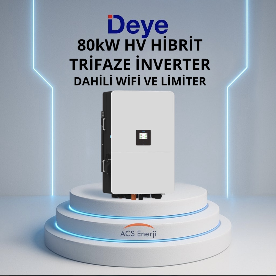 Deye 80kW HV Hibrit Trifaze İnverter