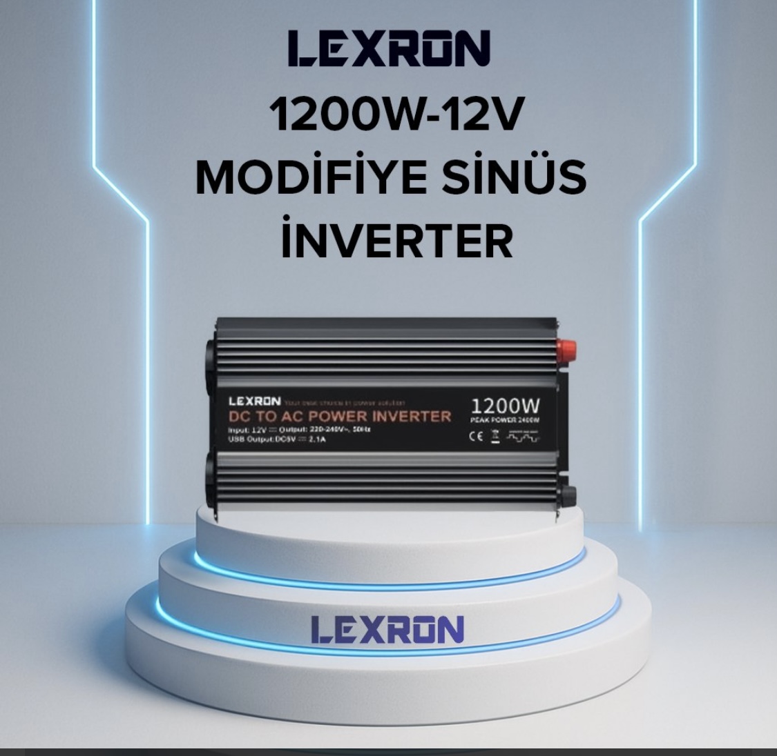 Lexron 1200w 12 V Modifiye Sinus Inverter