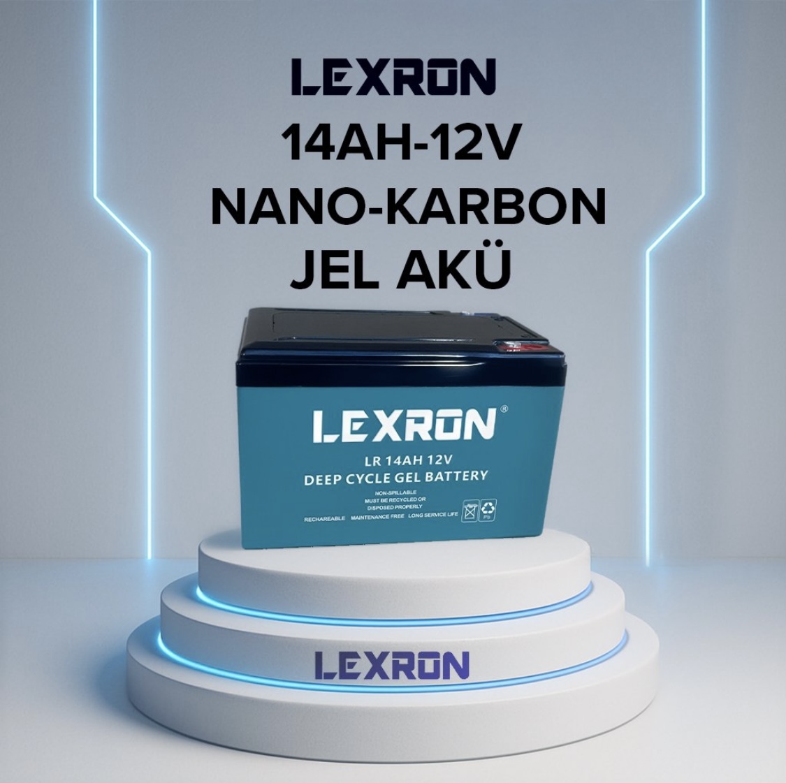 Lexron 14 Ah 12 V Nano Karbon Jel Aku