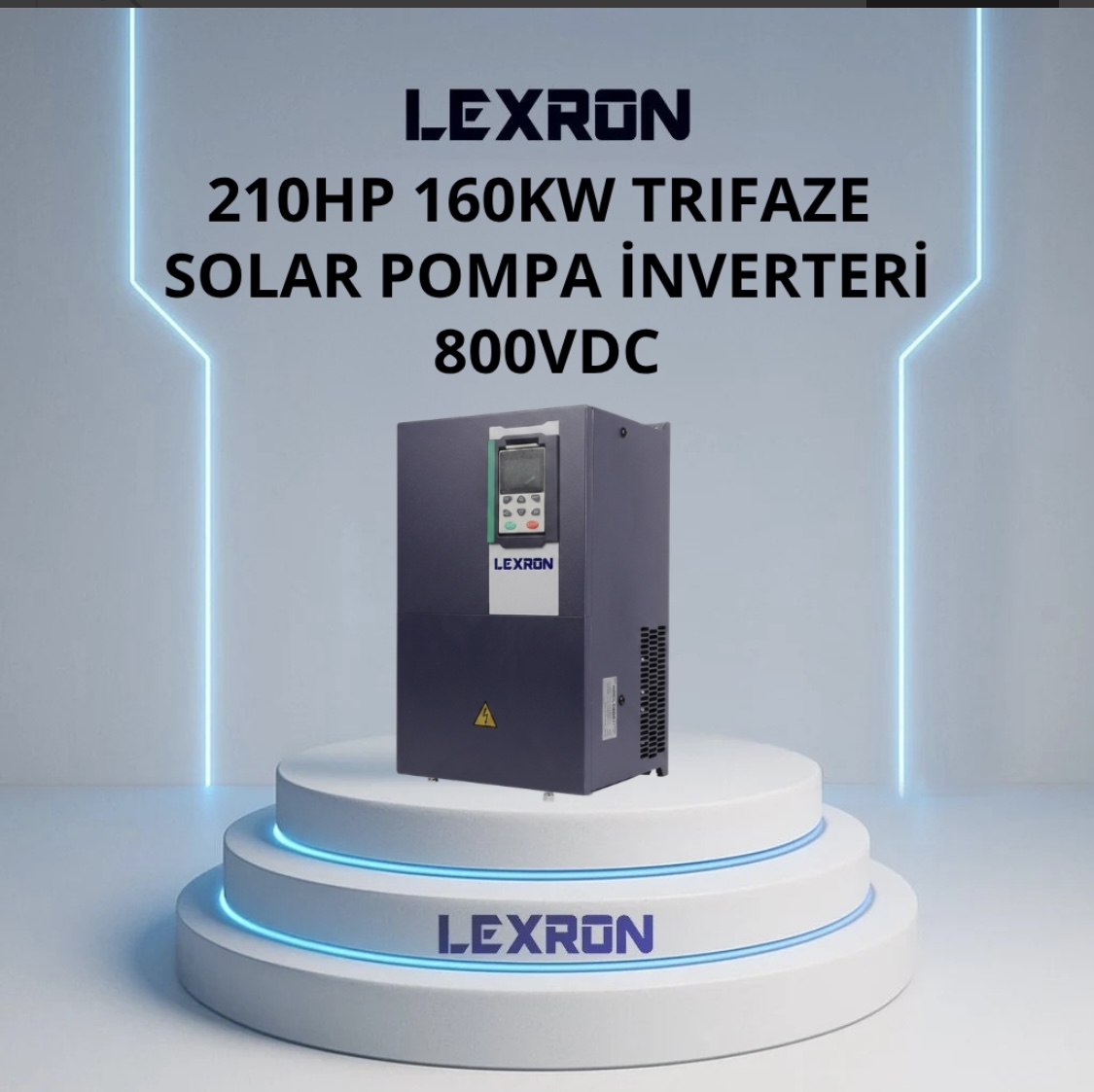 Lexron 210 HP 160 kW Trifaze Solar Pompa Inverteri 800vdc