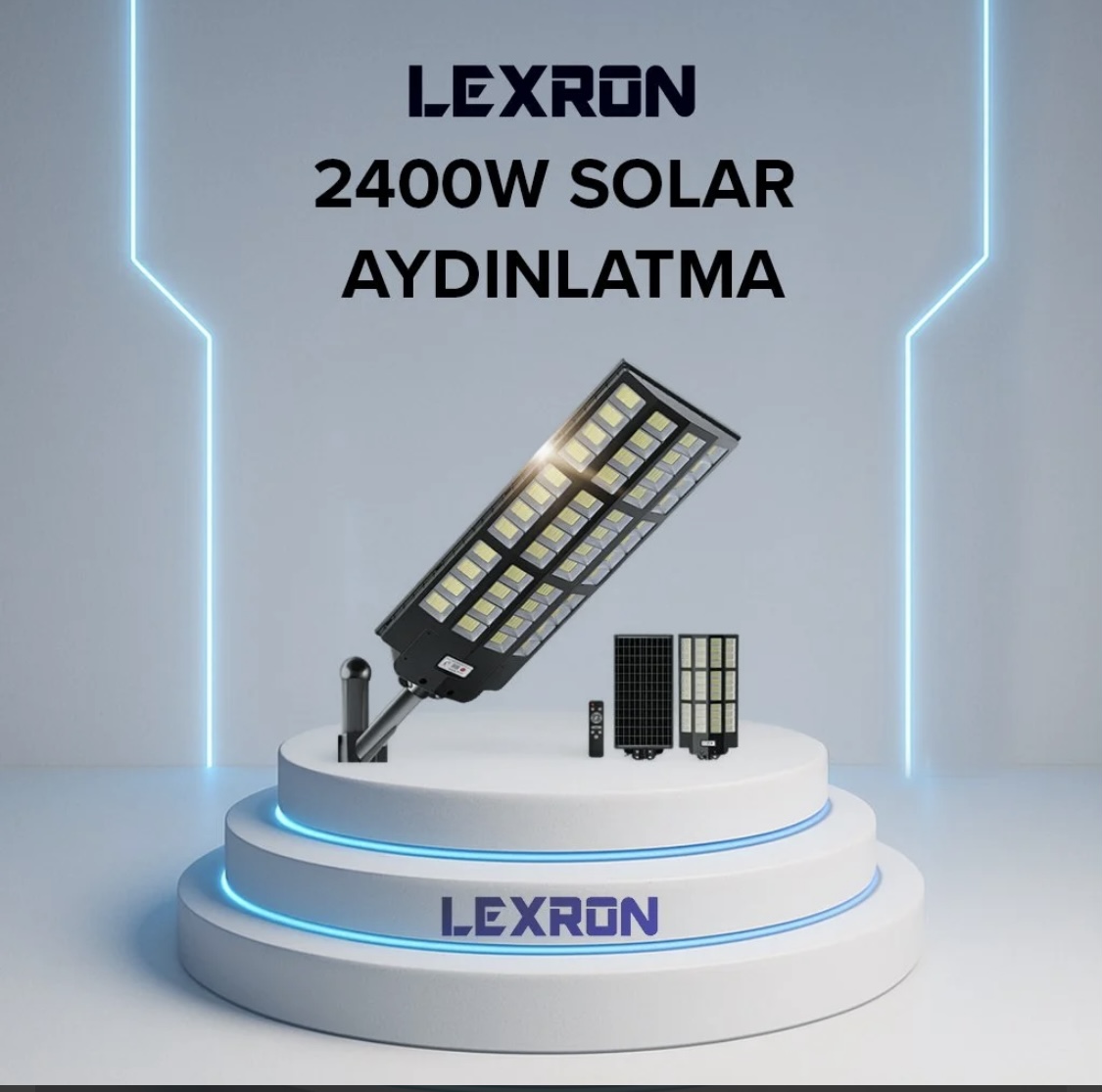 Lexron 2400w Solar Aydinlatma