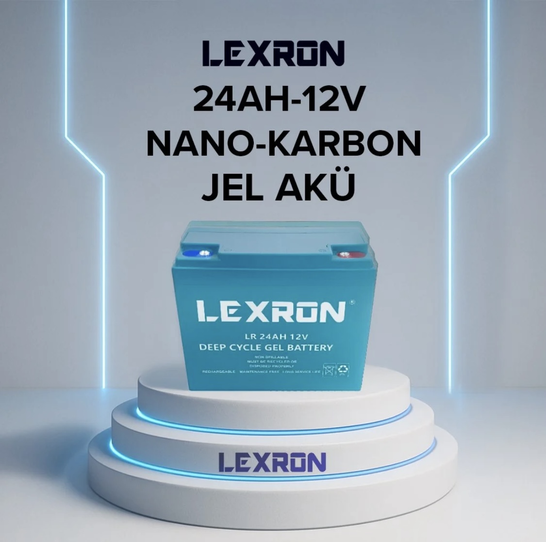 Lexron 24 Ah 12 V Nano Karbon Jel Aku
