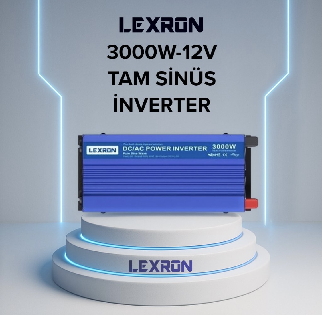 Lexron 3000W 12V Tam Sinüs İnverter