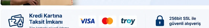Kredi kartına taksit imkanı - Visa Mastercard Troy ile güvenli ödeme